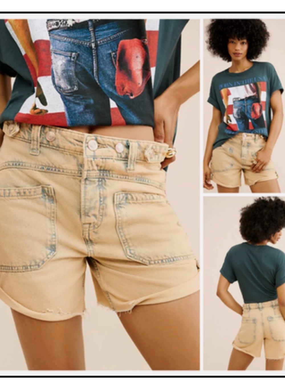 NWT Free People Palmer Cuffed Denim Jean Shorts NWT  Size 29